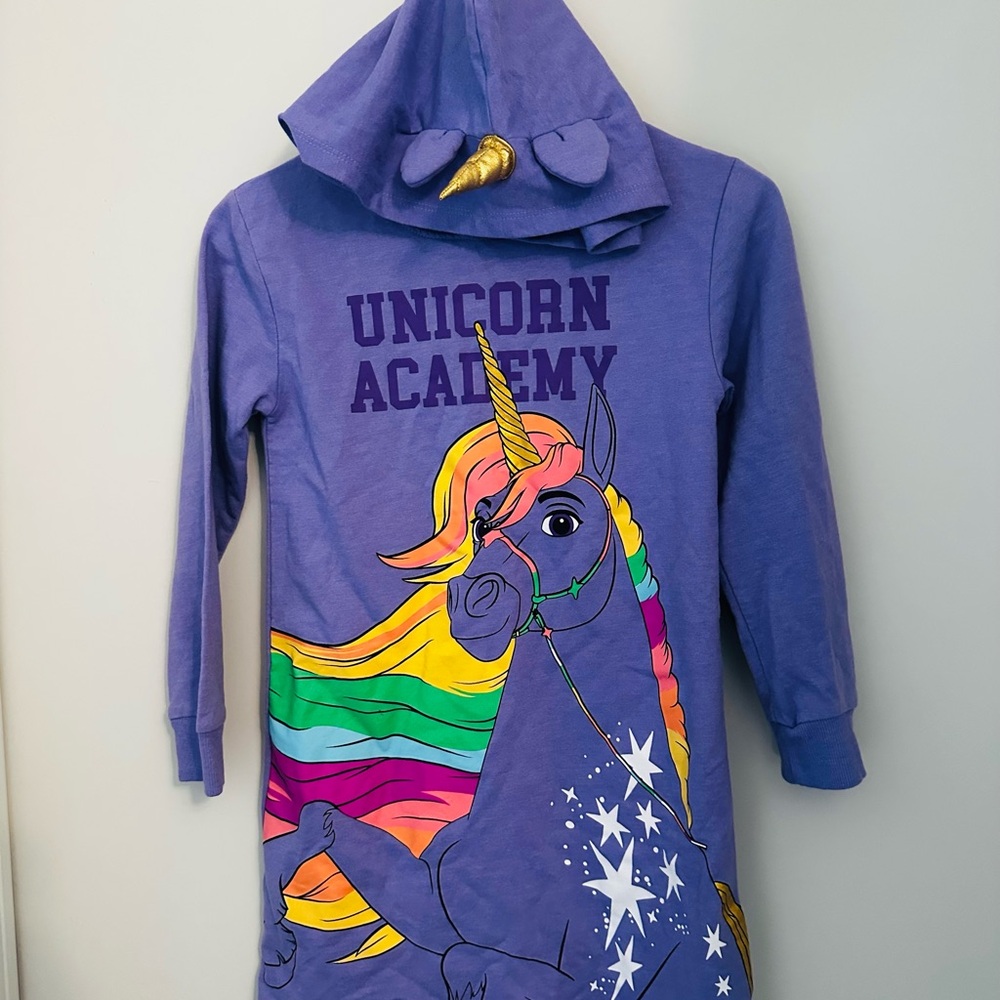 Unicorn Academy Girl’s Hoodie Dress